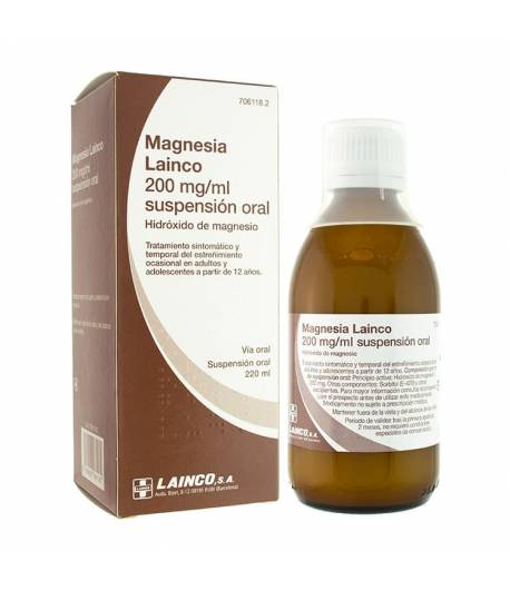 Magnesia Lainco 200mg/ml 220ml Estreñimiento