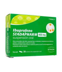 Ibuprofeno Stada 400mg 20 sobres Antiinflamatorios