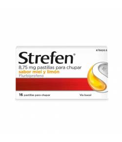 STREFEN 8,75 mg 16past sabor miel y limón Dolor de garganta