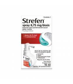 STREFEN SPRAY 8,75 mg/dosis solución para pulverización bucal 15ml Dolor de garganta
