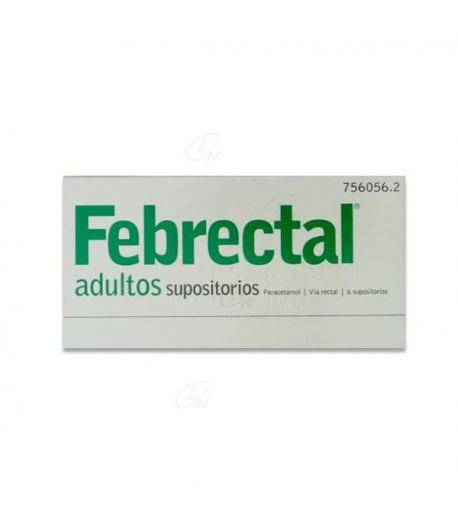 FEBRECTAL ADULTOS 600 mg 6 supositorios Dolor