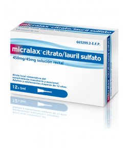 MICRALAX Solución Rectal 12ud Estreñimiento