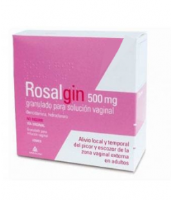 ROSALGIN 500mg granulado para solución vaginal 10sob
