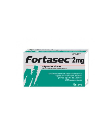 FORTASEC 2 mg 20 cápsulas duras Diarrea