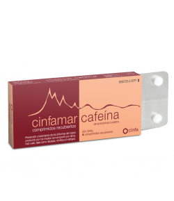 CINFAMAR Cafeína 50mg/50mg 4comp recubiertos Cápsulas/ Comprimidos