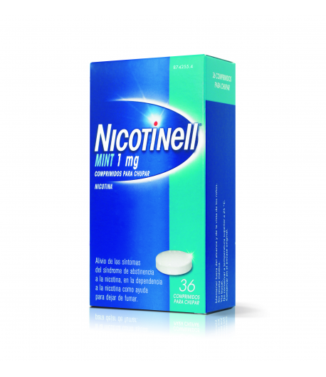 NICOTINELL Mint 1 mg 36comp para chupar Tabaquismo