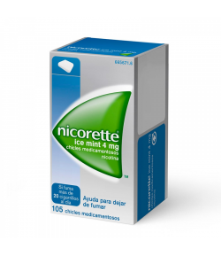 Nicorette Ice Mint 4 mg 105 Chicles Tabaquismo