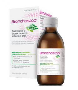 BRONCHOSTOP Antitusivo y Expectorante solución oral 200ml Tos seca