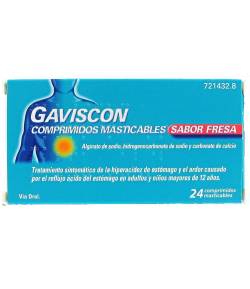 GAVISCON 24 Comprimidos Masticables Sabor Fresa