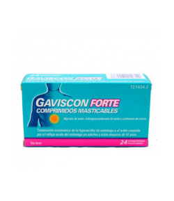 GAVISCON FORTE Comprimidos Masticables, 24 uds
