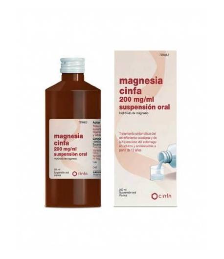 Magnesia Cinfa 200mg/ml Suspensón Oral, 1 Frasco de 260ml Estreñimiento