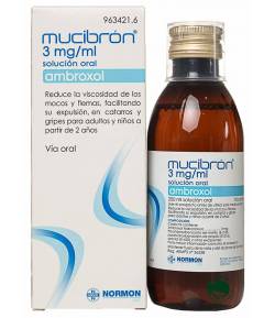 Mucibrón 3mg/ml Solución Oral, 1 Frasco de 100ml Mucolíticos
